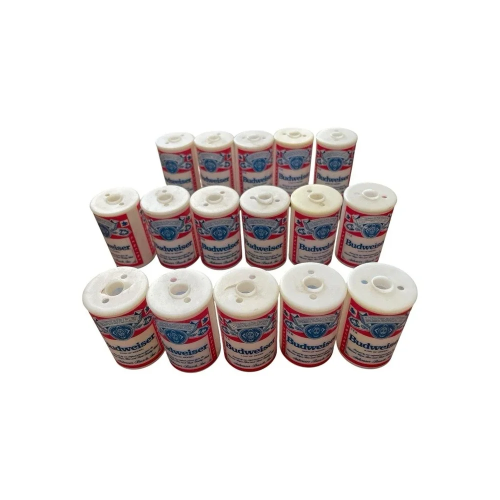 Budweiser String Lights Replacement Cans Bulb Covers Vintage Lot Of 16 Party